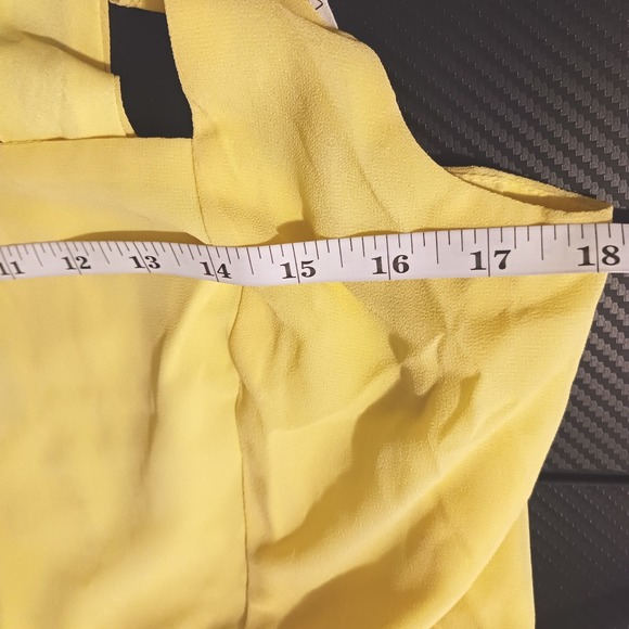 NWT Lulus Summer Invite Yellow Tie-Strap Tiered Midi Dress Size XXL Bridesmaid - Picture 8 of 10